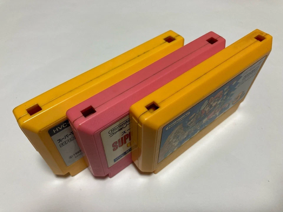 Super Mario Bros USA+3+1 Greatest Titles Lot Nintendo Famicom FC A Japan import - Image 3 of 3