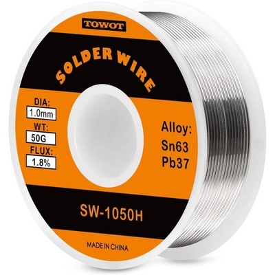 63-37 High Purity Tin Lead Rosin Core Solder Wire for Electrical Soldering,