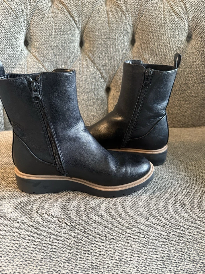 Botas Chelsea Art Class Niños Niñas Laurel Cremallera Lateral Cuña Negras Talla 3 Foto 4 de 4