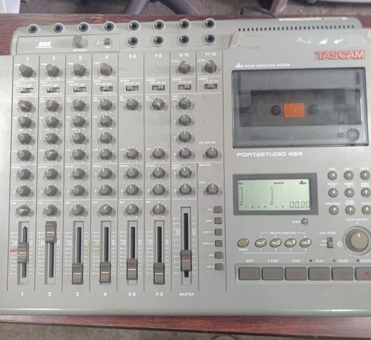 TASCAM Portastudio 464 4-track Cassette Recorder 12 Channel