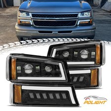 Led Drl Headlight Dot Bumper Marker Lamp For Chevy Silverado 2500 3500 2003-2007
