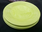Set Of 3 Fiesta Lemongrass Green DinnerPlates  Retired 10.5” CHARTRUISE