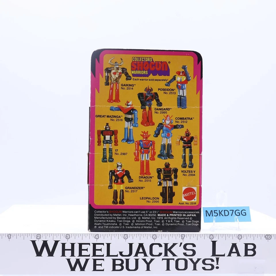 Leopaldon No. 2996 Shogun Warriors 3" Die Cast 1978 Mattel Vintage MIB Figure - Image 2 of 4