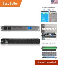 Versatile 20A Power Conditioner with 10 Outlets  Bypass Mode for Audio Systems