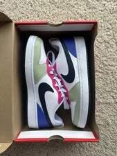 Nike Court Borough Low Recraft GS White/Hot Fuchsia, Size 7Y NWB