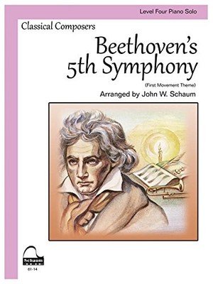 Beethoven's 5th Symphony : Schaum Level 4 Piano Solo by John W. Schaum ...