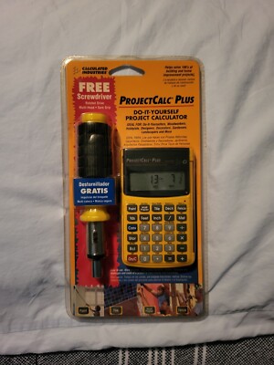 ProjectCalc Plus with screwdriver Calculated Industries 8525SDSC-ES-A Model 8525