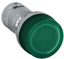 ABB, CL2-513G, Compact Pilot Light - Green - Illuminated - LED 110-130V AC