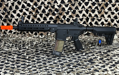 NEW G&G Armament TR16 GMS MK1 9'' Airsoft Rifle - Black (TGR-GMS-MK1-090-NCM)