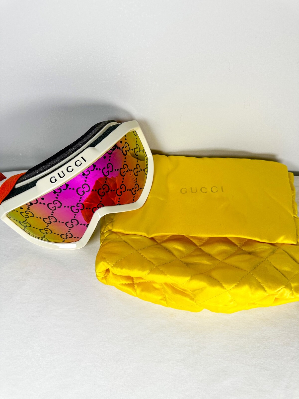 Authentic Gucci Monogram Ski Goggles – Iridescent… - image 4