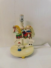 Vintage Musical  Movement Rocking Horse Electric Lamp