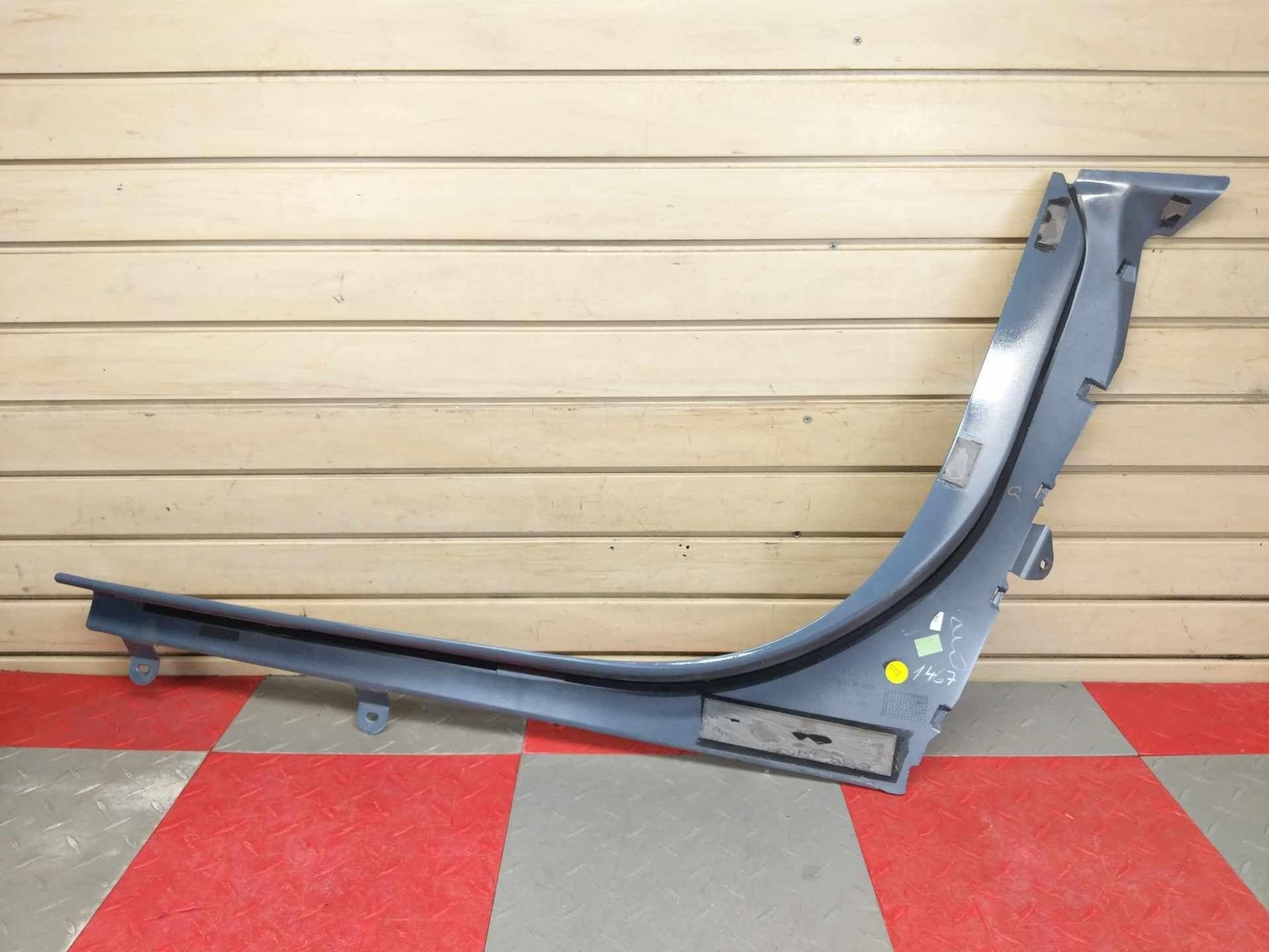 2022 Audi R8 Coupe OEM RH B Pillar Bezel Cover Kemora Gray Metallic P/ 4S0853960