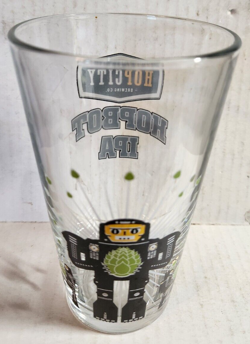Hop City Brewing Co. Hop Bot IPA Beer Pint Glass | eBay