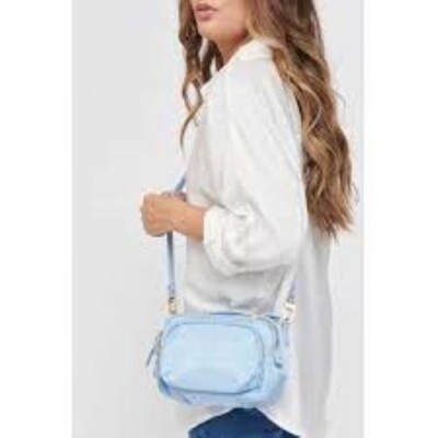 Sol and Selene  Pristine Crossbody Bag Purse - Sky Blue
