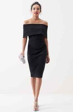 NEW VINCE CAMUTO Popover Cocktail DRESS SIZE 10 $168 BLACK NORDSTROM