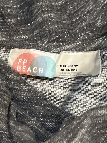 Free People Beach Womens Gray One Body Un Corps Cowl Neck Cocoon Sweater - Picture 9 of 10