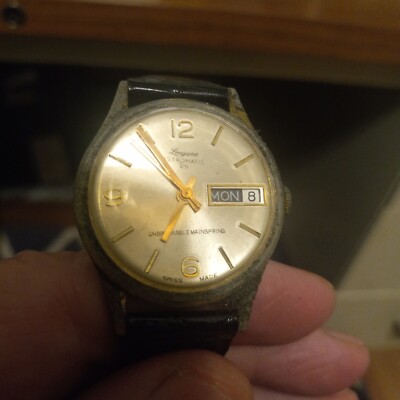 Longume Automatic 25 Vintage Wrist Watch With Unbreakable Mainspring Very...