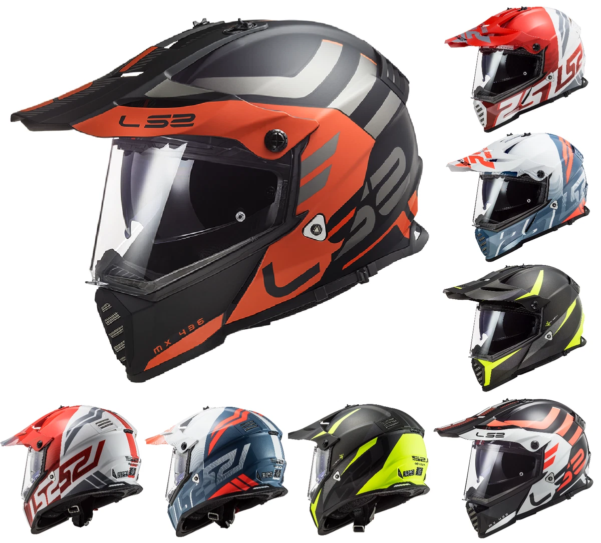 LS2 MX436 Pioneer EVO Motorcycle Adventure Helmet Enduro Off Road Supermoto Dual