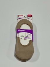 Womens Peds Nude Low Cut Cushion Liner Socks 3 pck NEW NWT
