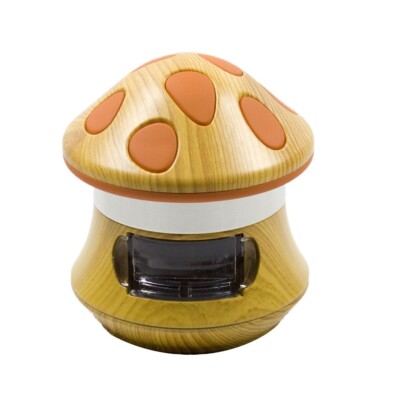 3'' Premium 4 Layer Mushroom Grinder With Drawer Herb Spice Crusher for Kitchen