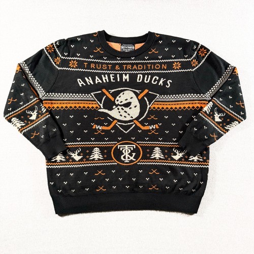 Trust and Tradition Anaheim Ducks Sweatshirt Men's XXL Holiday Sweater Hockey - Picture 1 of 11