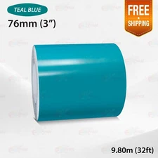 AQUA BLUE 3" 76mm PIN STRIPE Car Model Bike Streamline TAPE Decal Vinyl Sticker