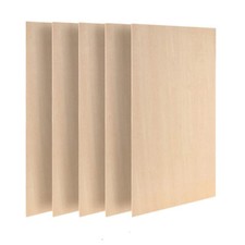 5Pcs Natural Basswood Wood Sheets ply Plate Board Woodworking Timber DIY Craft