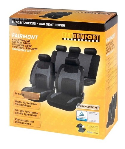 COPRISEDILI PER TOYOTA RAV4 1994-2000 I 13418 NERO GRIGIO FODERE AUTO COMPATIBIL - Foto 7 di 8