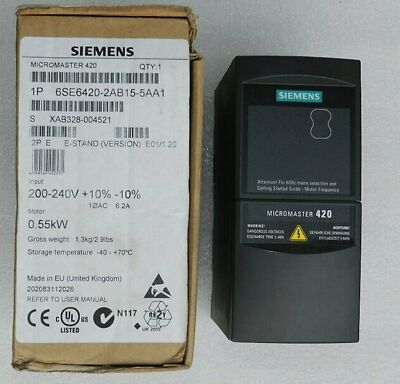 New In Box Siemens 6SE6420-2AB15-5AA1 6SE6 420-2AB15-5AA1 One year warranty#XR