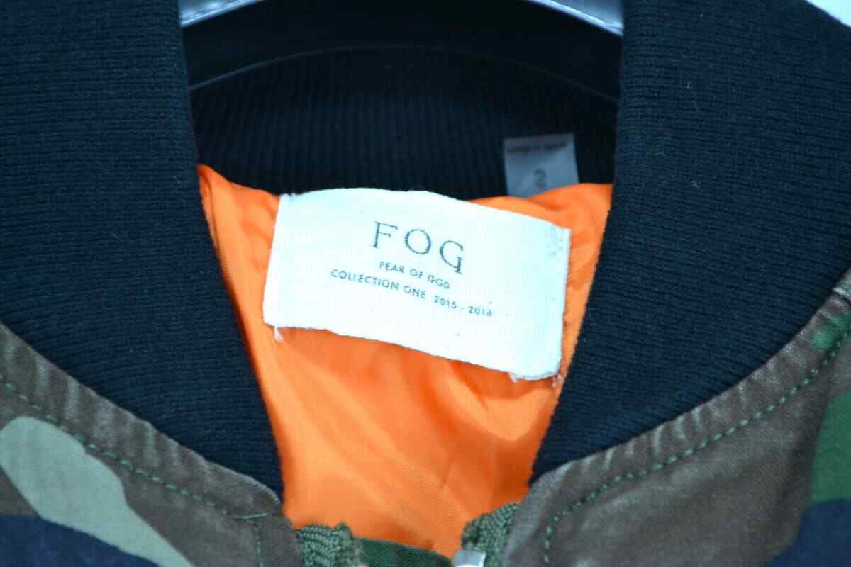 FEAR OF GOD collection one BOMBER JACKET Camo FOG bomber