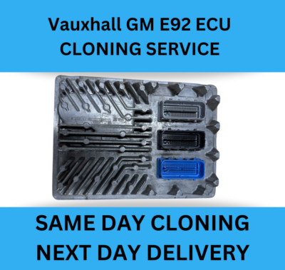 VAUXHALL GM ACDELCO E92 ECU CLONING SERVICE DATA TRANSFER 24H PLUG AND PLAY