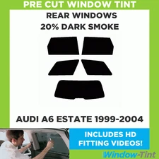 For Audi A6 Estate 1999-04 Pre Cut Window Tint Kit 20% Dark Rear Tinting Film