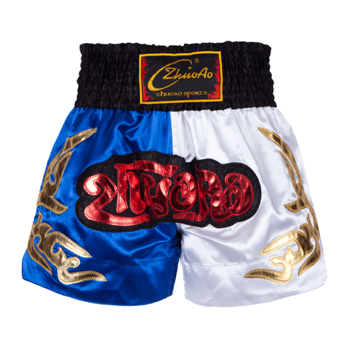 MMA Training Shorts Muay Thai Fighting Boxing Sports Pants Embroidery Satin - Picture 22 of 22