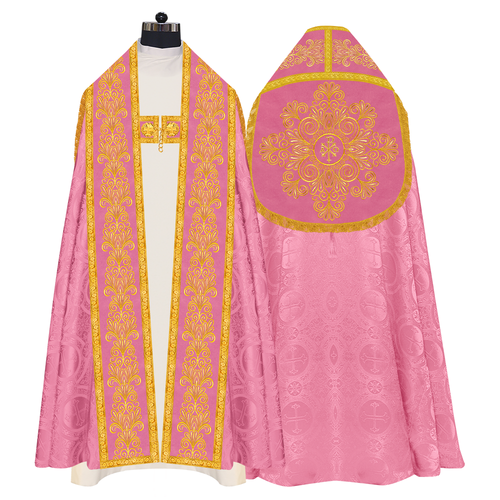 Embroidered Roman Cope Vestment - Liturgical Church Vestment - Picture 23 of 28