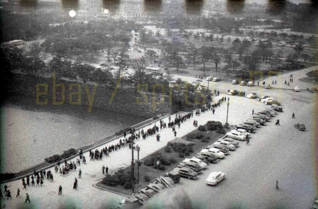1952 Tokyo Japan - Street / Parking Lot Scene - Vintage Negative