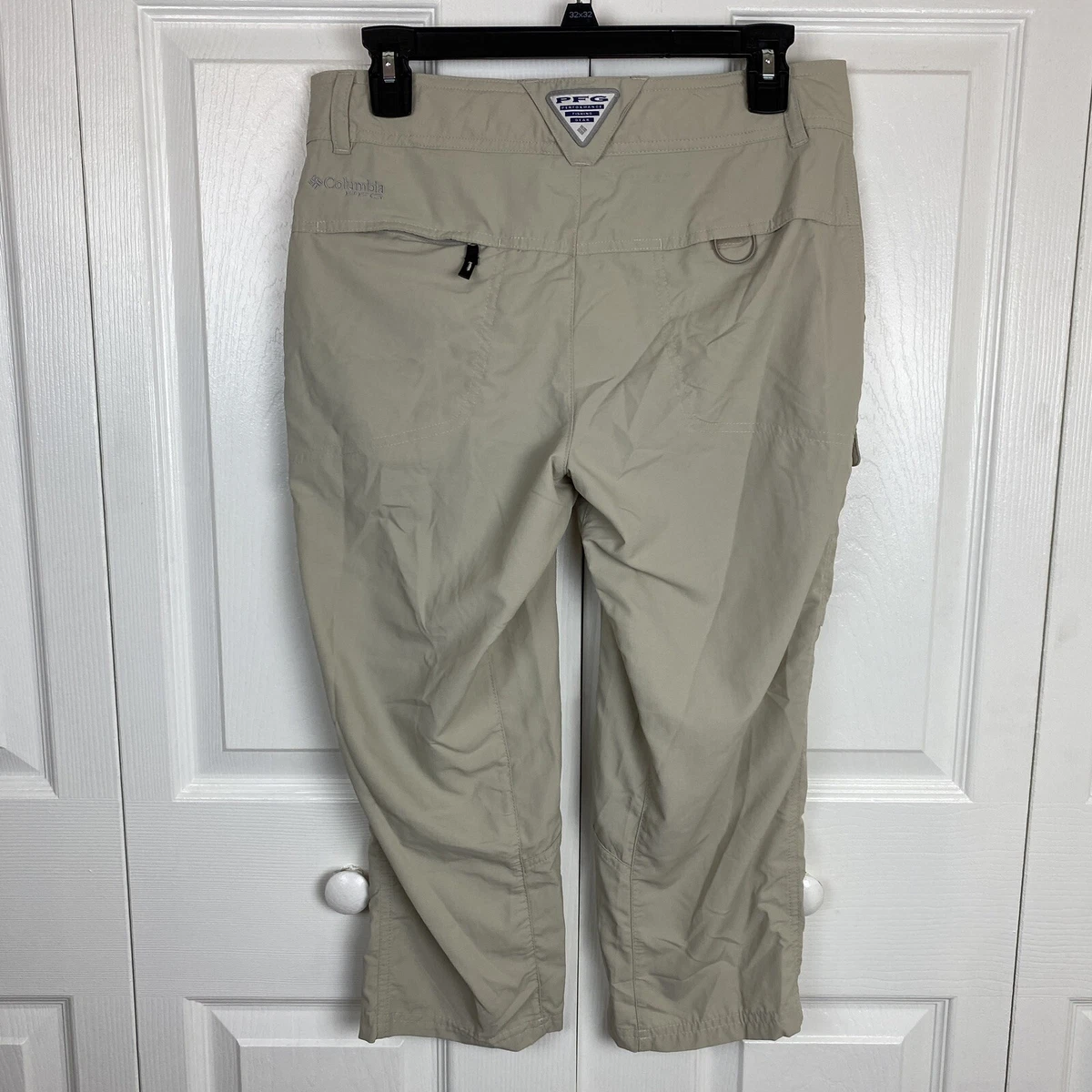 Columbia Size 6 Palm Peak Capri Cropped Pants Fishing PFG Tan