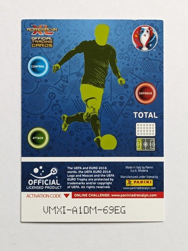 Diego Costa Spain 2016 UEFA Euro Panini XL Adrenalyn Signature #114 - Picture 3 of 5