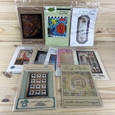 Lot of 10 Quilt Patterns Charts Sewing Violets Covello Rose Balloons Girl Hats