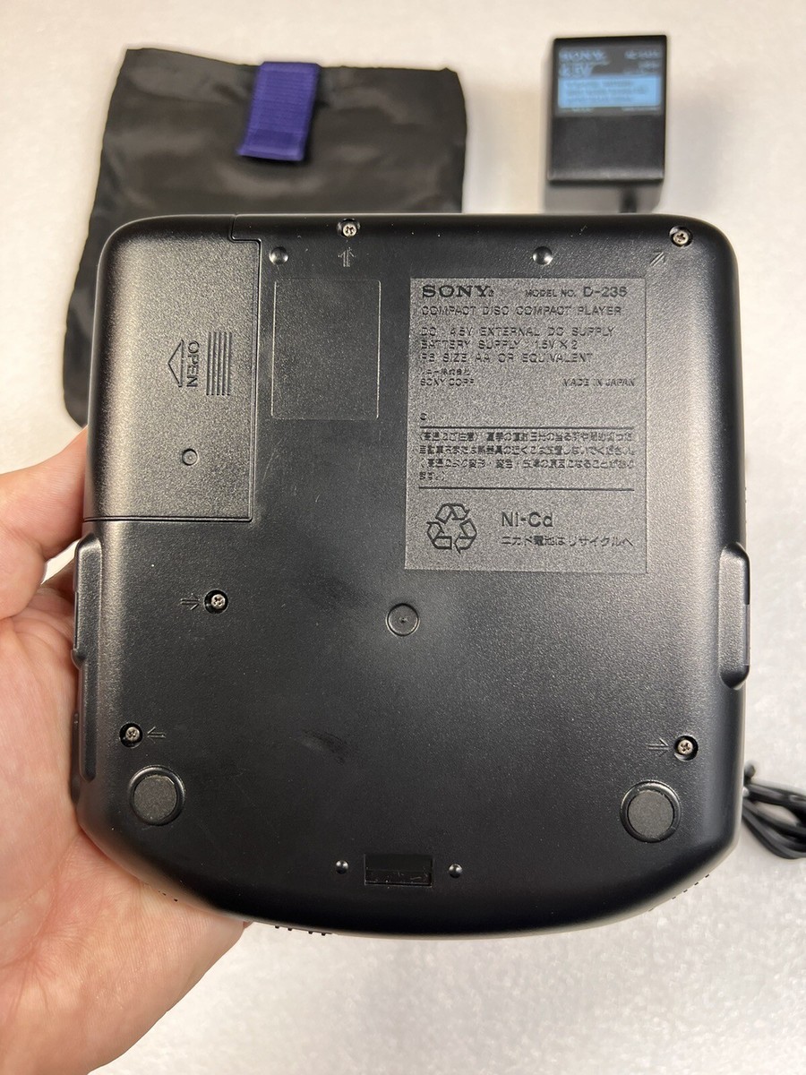 SONY Discman ESP D-235 動作確認済 保護カバー付 Yahoo!オークション -「sony d-235」の落札相場・落札価格