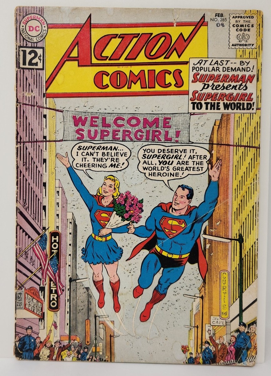 ACTION COMICS 285 SUPERMAN INTRODUCES SUPERGIRL 1962 JFK