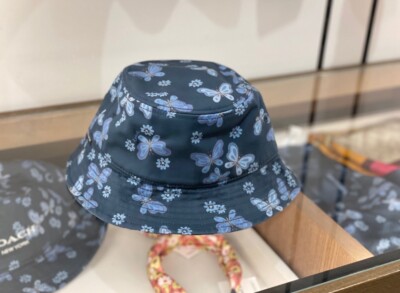Coach Lovely Butterfly Print Bucket Hat s-l400.jpg main image 2