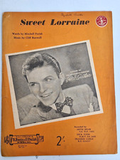 Sweet Lorraine Sheet Music BING CROSBY Mitchell Parish / Cliff Burwell