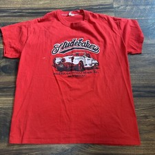 Vintage Studebaker Red Shirt Mens USA Made Size XL Myrtle Beach