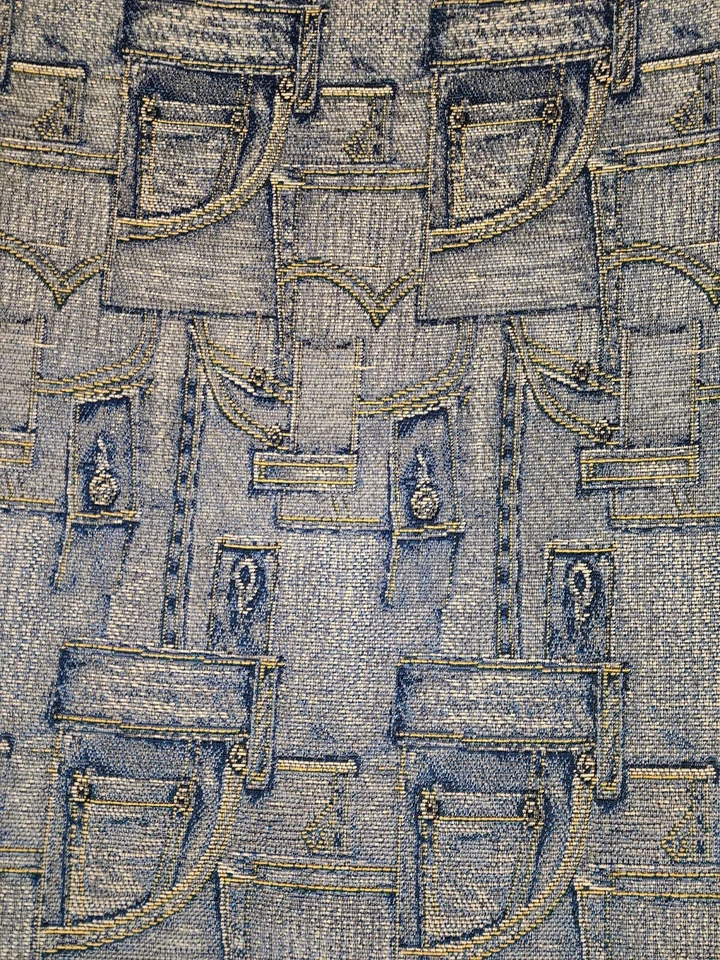 Jeans Denim Tapiz Decoración Tela Por Yarda Cantidad Descuentos Foto 3 de 4