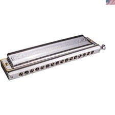 Professional 64 Chromonica Chromatic Harmonica - Key of C for Blues Jazz