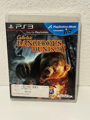 Cabela's Dangerous Hunts 2011 PS3 (PlayStation 3, 2010) Complete w Manual TESTED