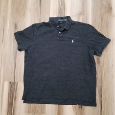 Polo Ralph Lauren Polo Shirt Mens XL Gray Short Sleeve Cotton Preppy Classic