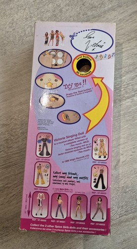 NRFB 1998 POSH doll SINGING SPICE GIRLS rare Toymax NON-SMILING VERSION 89503 - Picture 2 of 2