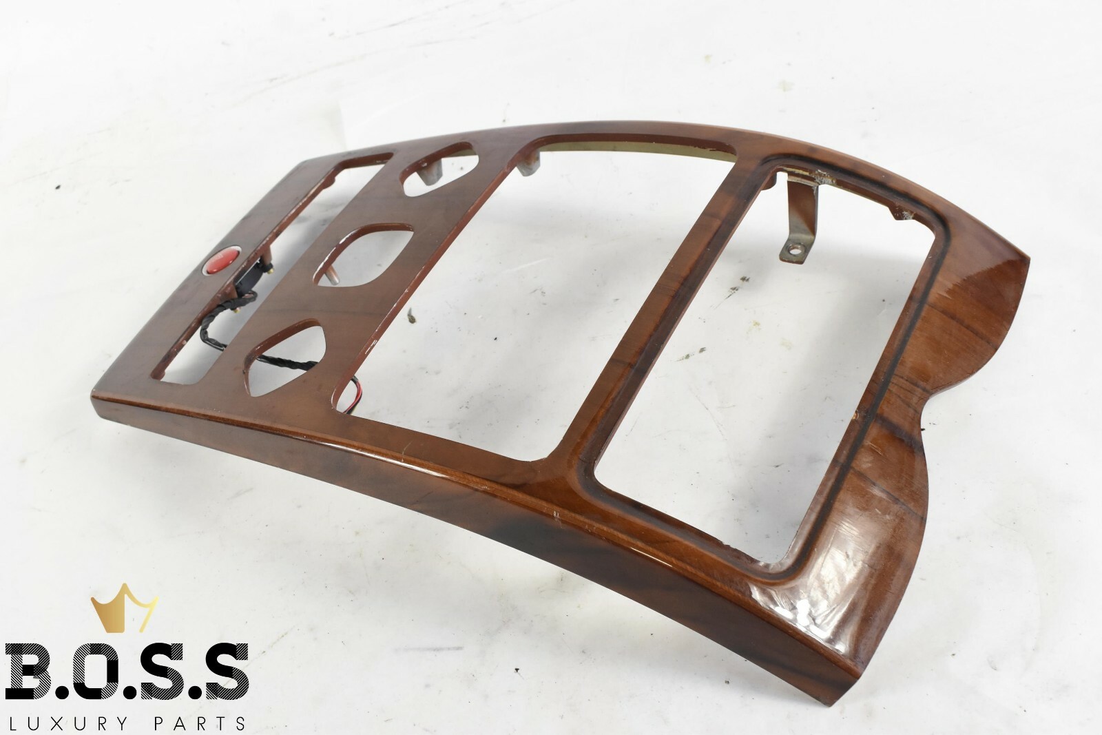04-08 Maserati Quattroporte Dashboard Center Console Brown Wood Trim 67305400