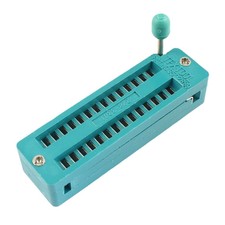 1Pcs Universal Narrow 2.54mm Pitch 28 Pin DIP ZIF Test Chip IC Socket Connector